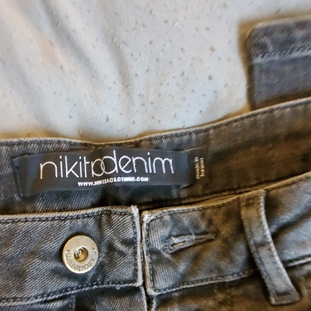 Nikitadenim Mens Black & Charcoal Gray Jeans - Picture 3 of 9